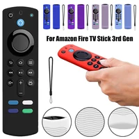Silicone Case Protective Cover Skin For 2021 Amazon Fire TV Stick 3rd Gen Alexa Voice Remote Control Shockproof Cover Sleeve 1