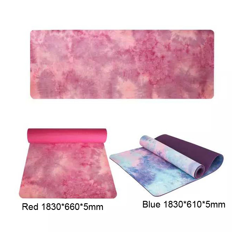 Lightweight Suede Yoga Mat, TPE Pilates Fitness Mat, Non-slip Yoga Pad, Healthy Gym Sports Exercise Mat,183x66 cm, 61cm