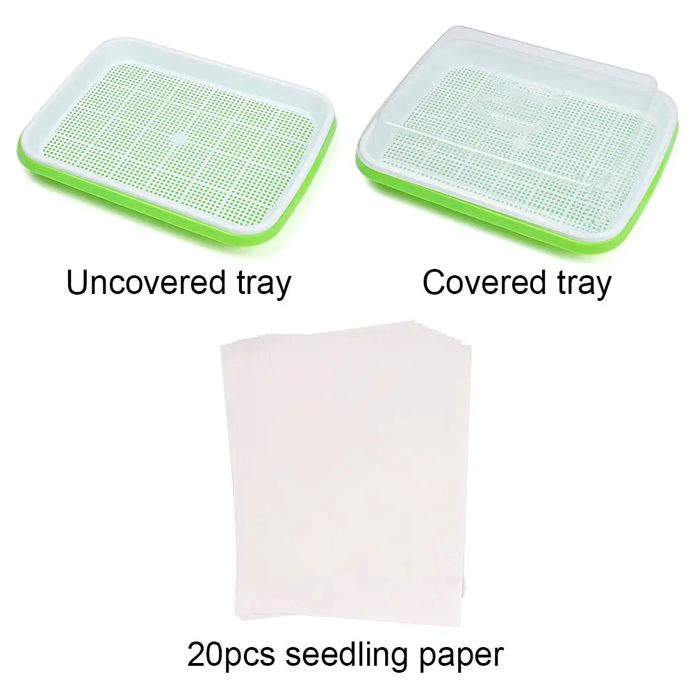 1pc Plastic Grow Nursery Pots Vegetable Soilless Nursery Trays Seed Germination Tray Seedling Sprout Plate Pots Tray
