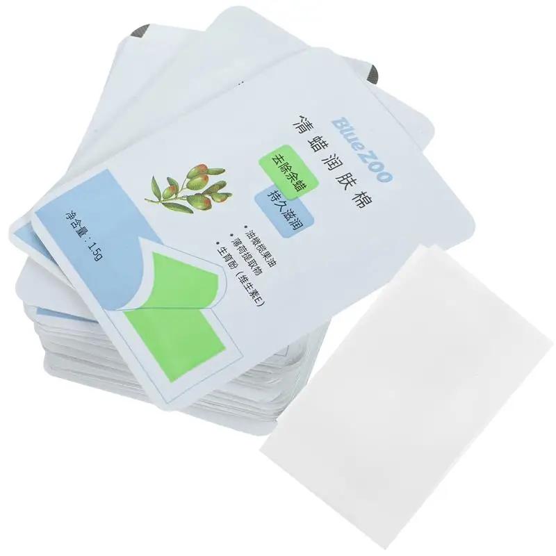 20 PCS Wax Removal Wipes Waxing Strips Hair Removal Wipes Hand Wash Prep Swab Wet Travel Oil Waxing Hair Strips Remover Pads