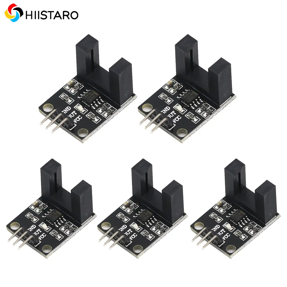 5pcs Beam photoelectric sensor Electric motor counter speed test module LM393 groove coupler module image 1