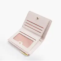 New Embroidery Coin Purse Women Wallet Ladies PU Leather Solid Color Short Wallet Zipper Card Bag Card Holder Student Money Bag - Image 5