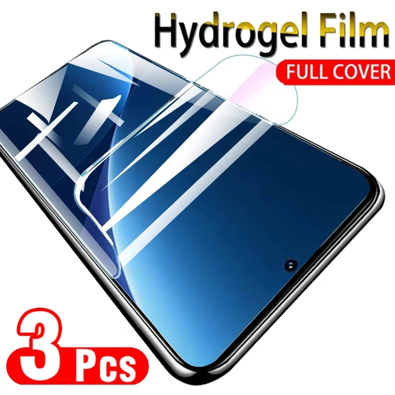 

3PCS For Meizu 18 18s Pro 18x Meizu18 5G Clear Hydrogel Full Cover Soft Screen Protector Film Not Glass