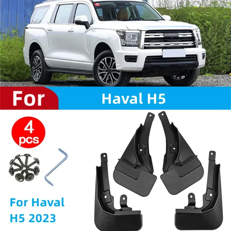 

4pcs Mudguards For Haval H5 2023 Rear Wheel Mud Flaps Car Modification Accessories Splash Guards Fenders Mudflaps