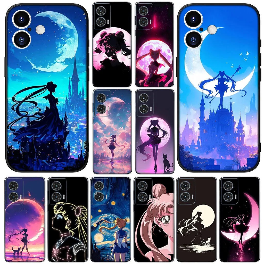 Sailor Moon Themed Comic Art Phone Case Poster Design