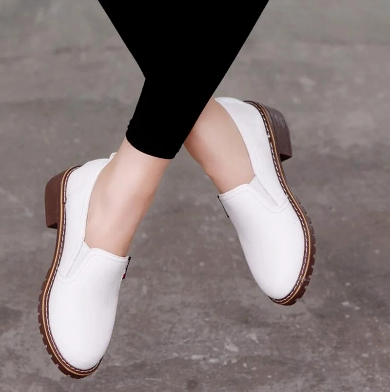 Comemore Women Ballet Flats Comfortable Low Heel Casual Fashion Lazy Shoes White Woman Loafers Summer Footwear for Woman 42