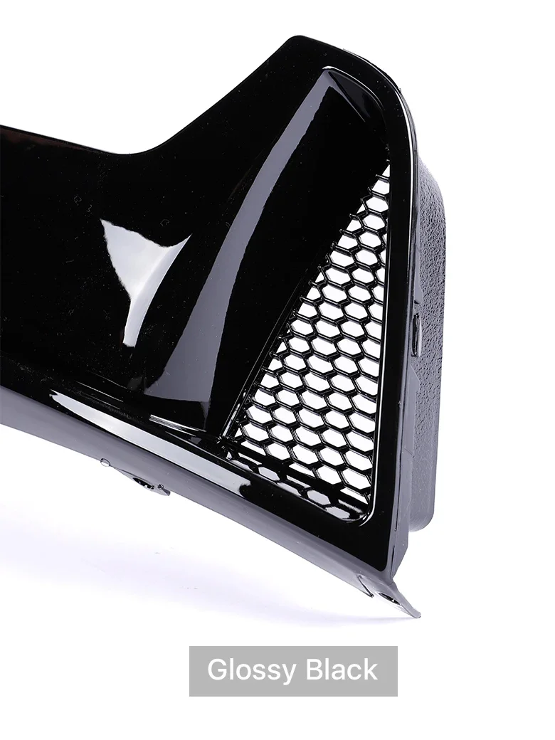 Spoiler Paraurti Posteriore 4 Pezzi - Diffusore In PP Nero | Universale Per Auto - Foto 3