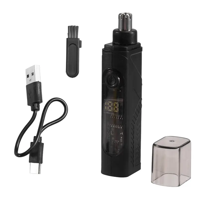A66Z 남성용 그루밍 세트 전기 코털 트리머 휴대용 다기능 USB 충전식 코털 및 귀털 트리머