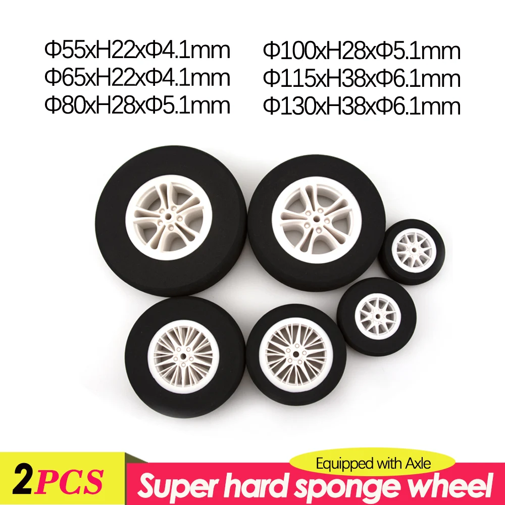 1 пара, пластиковые ступицы для шин, 55 мм, 65 мм, 80 мм, 100 мм, 115 мм, 130 мм, с осевым валом для радиоуправляемых моделей самолетов