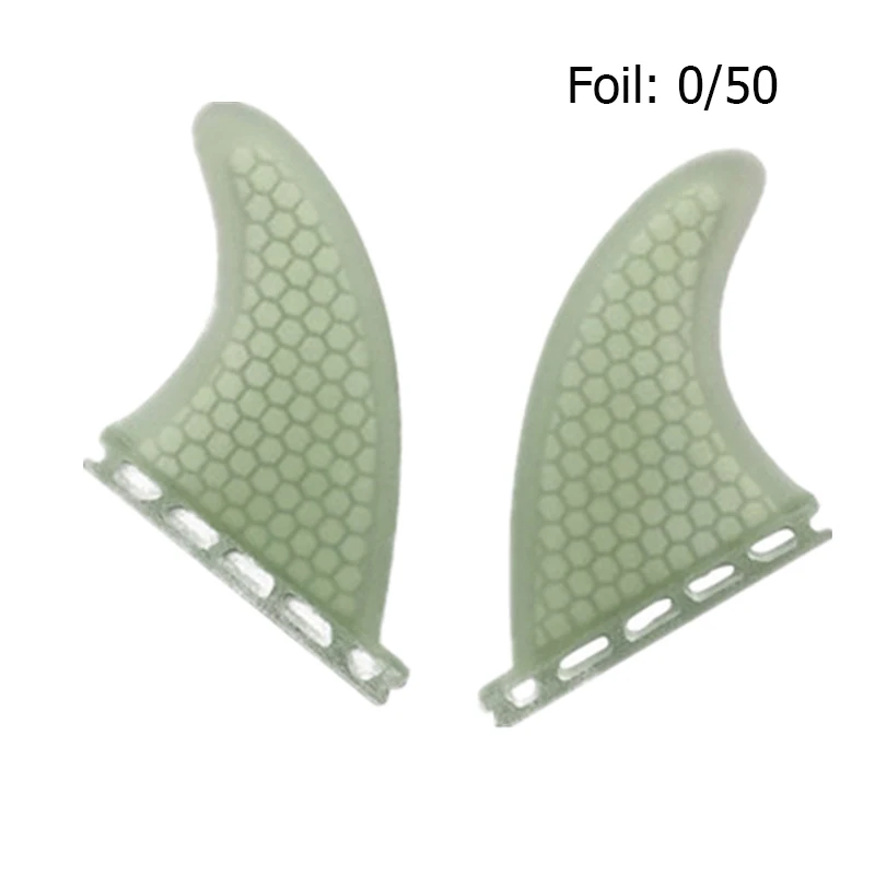 UPSURF FUTURE Twin Fin Surf Fins Surfboard Fin Single Tabs GX rear fin（Foil: 0/50） 2pcs per set Surfcasting Accessories