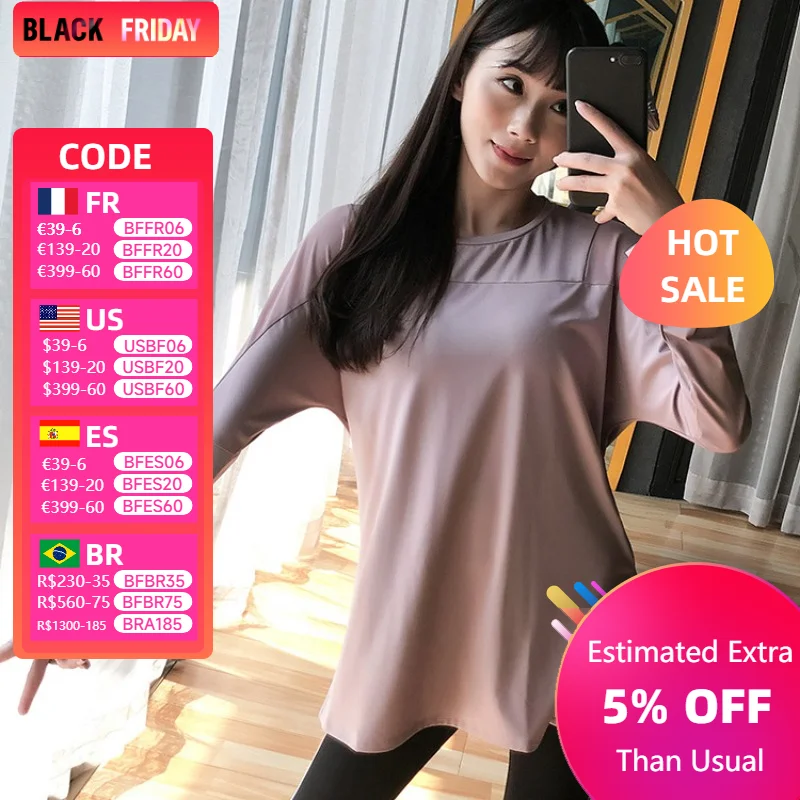 Sport Top Fitness Long Sleeve Running Shirt Women Blouse Gym Loose Plus Size Workout Tops Yoga Shirts Jacket Excercise Clothes