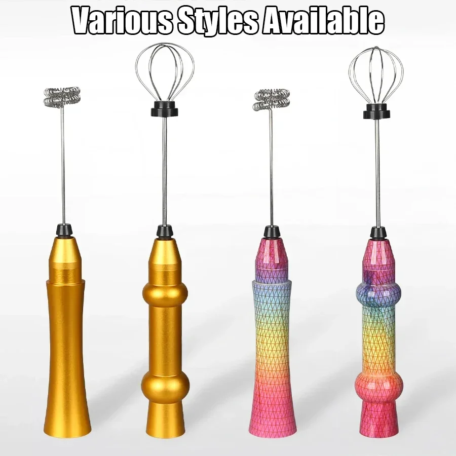 1 PCS Electric Milk Frother Portable Egg Beater USB Rechargeable Handheld Coffee Blender Milk Shaker Mixer Foamer Food Blender 5