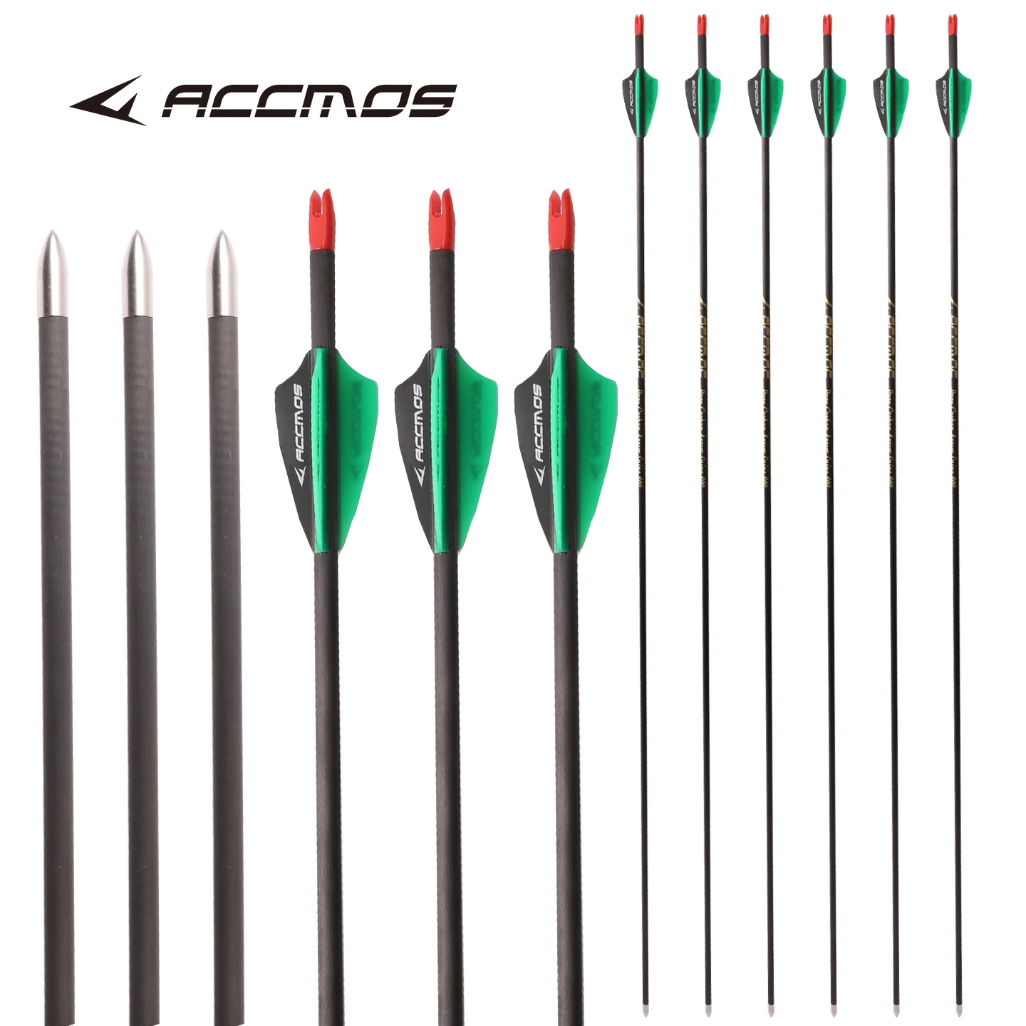 Carbon Arrow Archery for Recurve Bow 28inch 30inch Spine 600 700 800 900 1000 1100 1300 1500 1800 archery arrows
