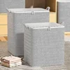 Quilt Storage Bag Lids Closet Organizers Bedding Blanket Pillow Clothes Packing  Bag  Basket Travel Capacity Storage Containers 2