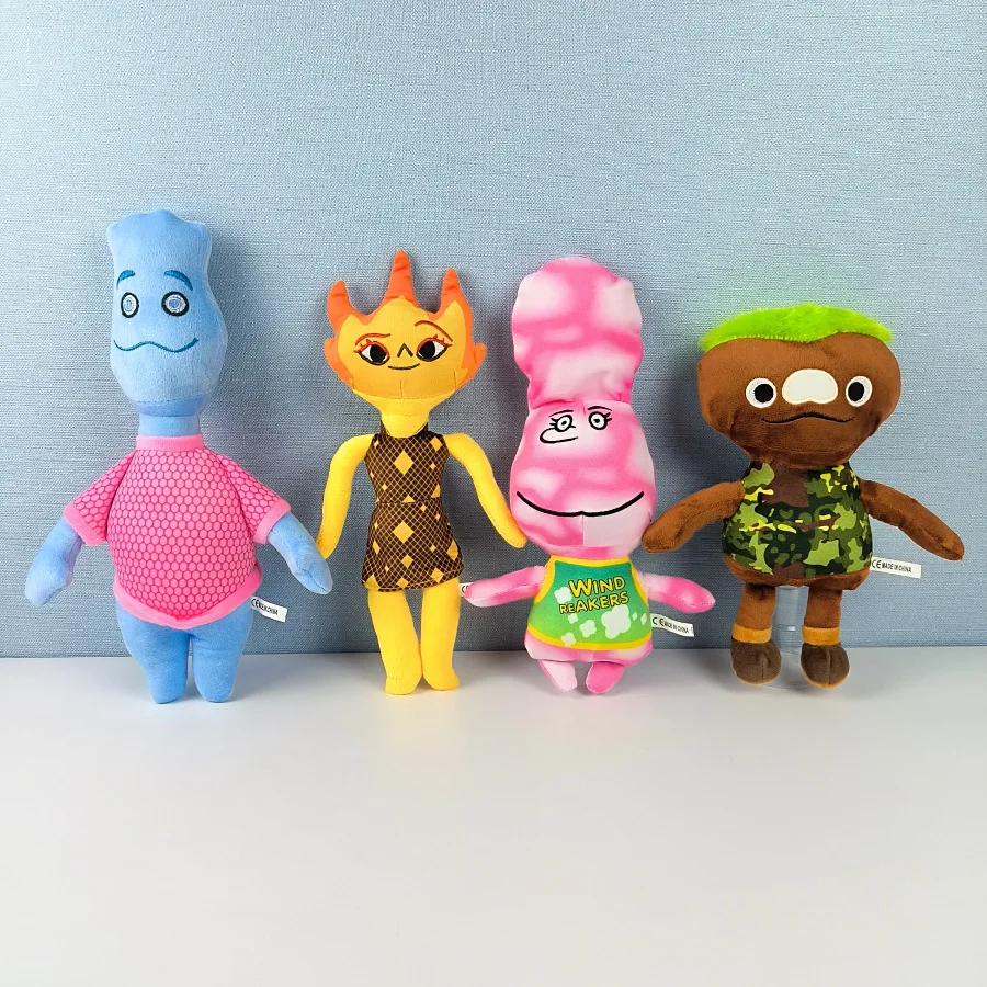 

Crazy Element City Bernie Lumen Harold Cinder Lumen Clod plush toy doll elementalplush doll