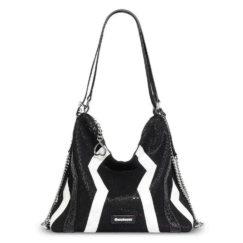 

Original Senior Sense Multi-purpose Women's Bag Europe And The United States Fashion Personalized Splicing Color Sequin Backpack