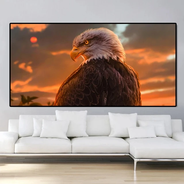 현대 동물 독수리 그림 - 인테리어 홈 데코 캔버스 페인팅