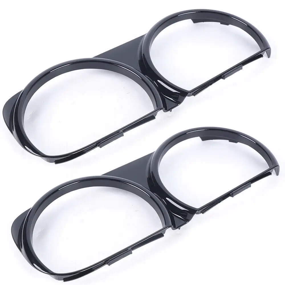 

Headlight Bezel Trim Front Lamp Cover for Dodge Challenger 2015-20 Left &Right