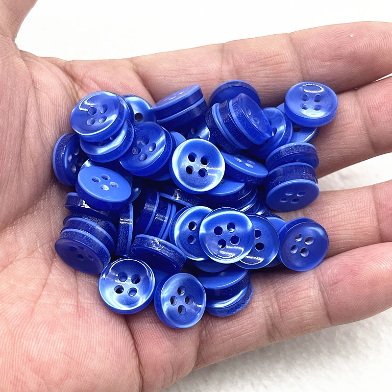 Description Picture 6 of item50pcs 11.5mm Resin Cat Eye Button Pearllight Bowl Shape Four Eye Button Wedding Decoration Handmade Sewing Accessories