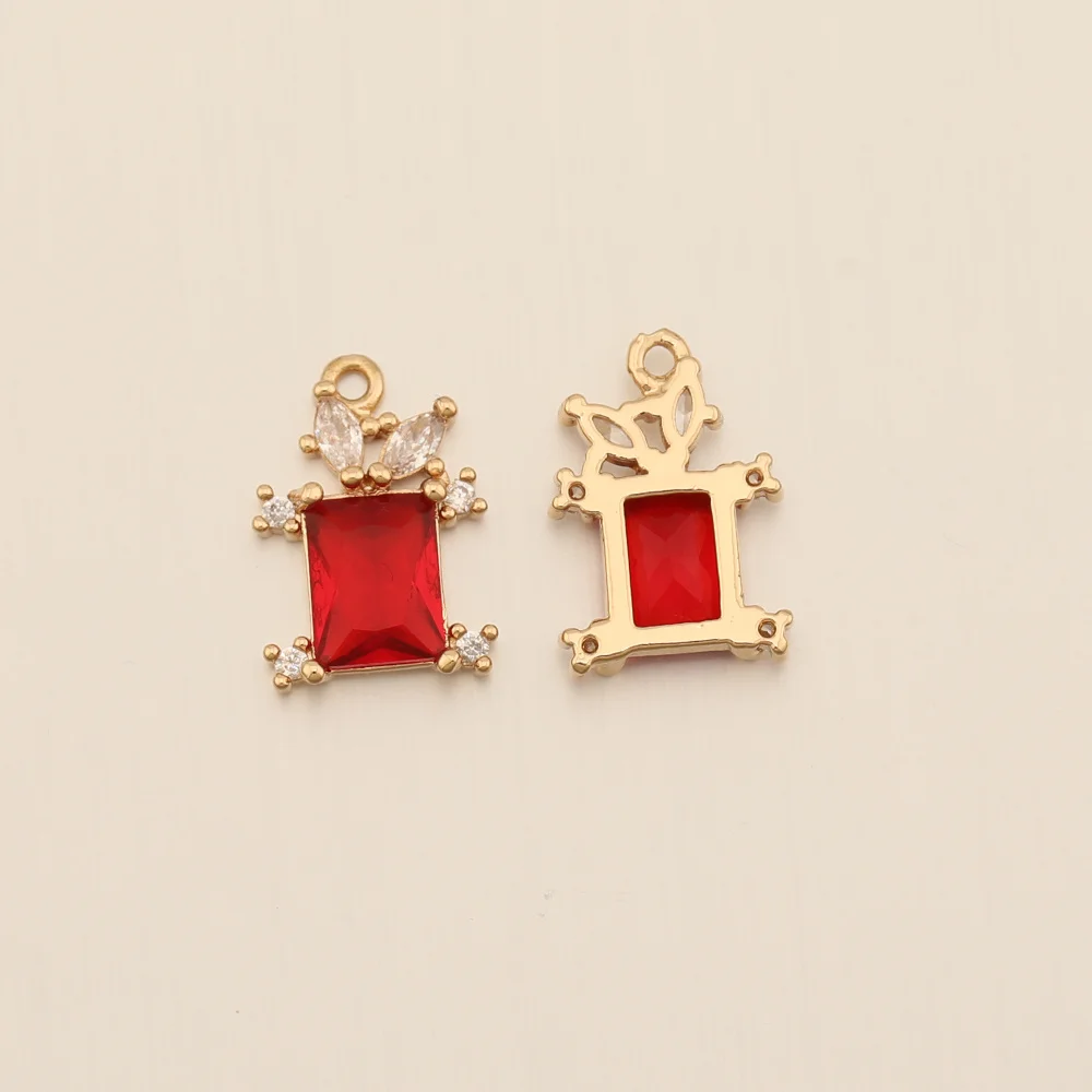Cordial Design 11*16MM 50Pcs Rhinestone Pendant/Jewelry Findings & Components/CZ Charms/Rectangle Shape/Hand Made/DIY Making 13 Cordial Design 11*16MM 50Pcs Rhinestone Pendant/Jewelry Findings & Components/CZ Charms/Rectangle Shape/Hand Made/DIY Making - cordial
