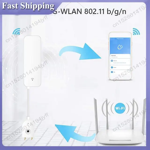 -ABDH Tuya Zigbee Smart Water Leak Sensor Water Overflow Level Detector Security Alarm System Flood Leakage Sensor 3