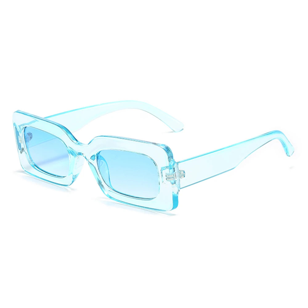  - Retro Small Rectangle Sunglasses Women Men Trendy Jelly Color Eyewear Fashion Shades UV400 Square Sun Glasses