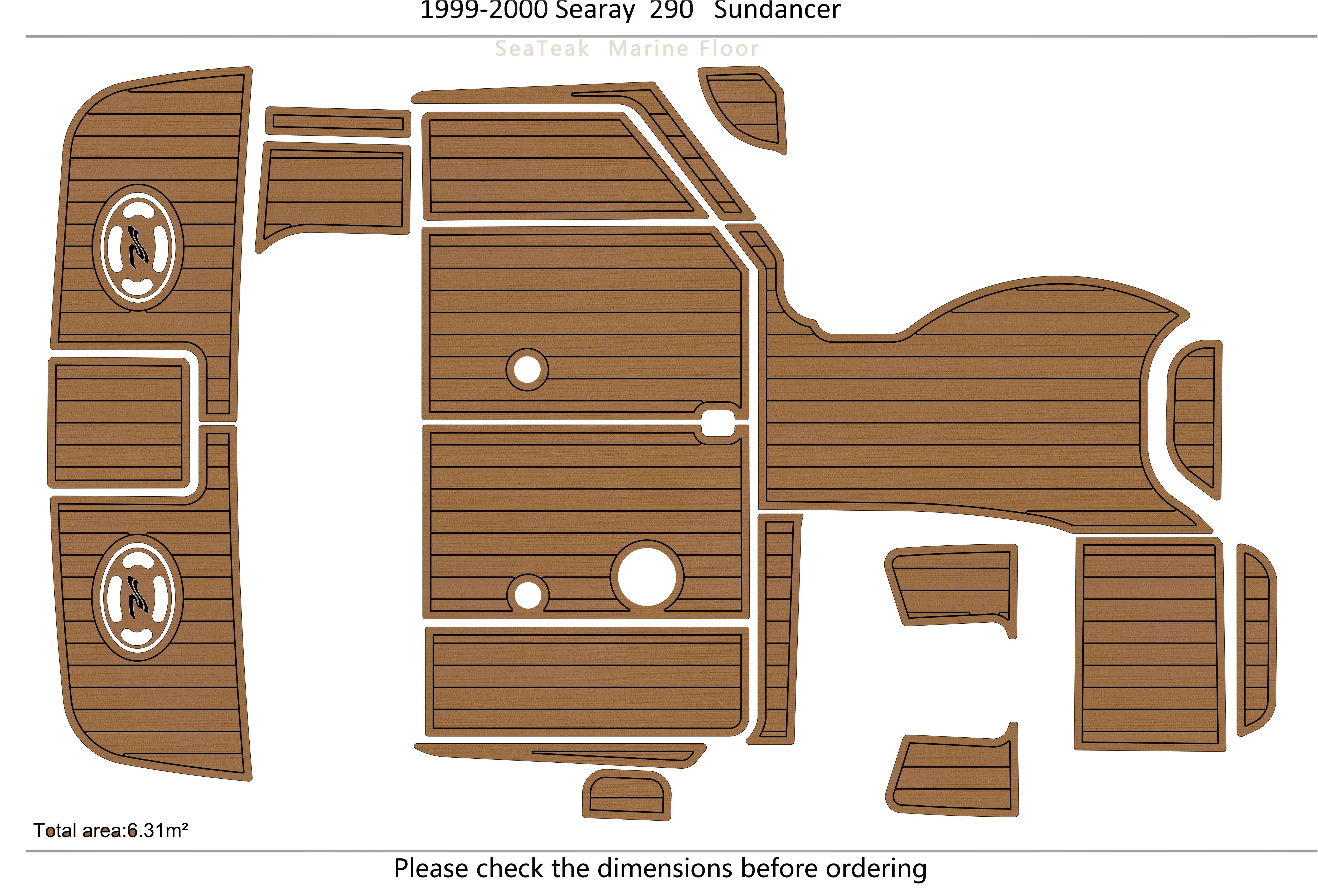 

1999-2000 Searay 290 sundance кабина для плавания на платформе 1/4 дюйма 6 мм EVA искусственный ковер для водных лыж яхты рыбалки лодки нескользящий коврик для пола