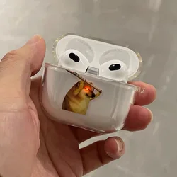 Creative Shiba Inu Charging Light Case for AirPods Pro2 Airpod Pro 1 2 3 Bluetooth Earbuds Protective Earphone Case Cover