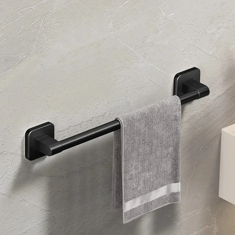 Description Picture 4 of itemBathroom Towel Holder White Without Drilling Bathroom Black Towel storage rack Towel Bar non perforated suction cup wall mounted