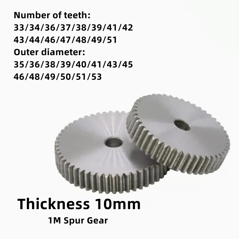 1pcs1ModeSpurGearTeethNumber3351TeethOuterDiameter35mm53mm