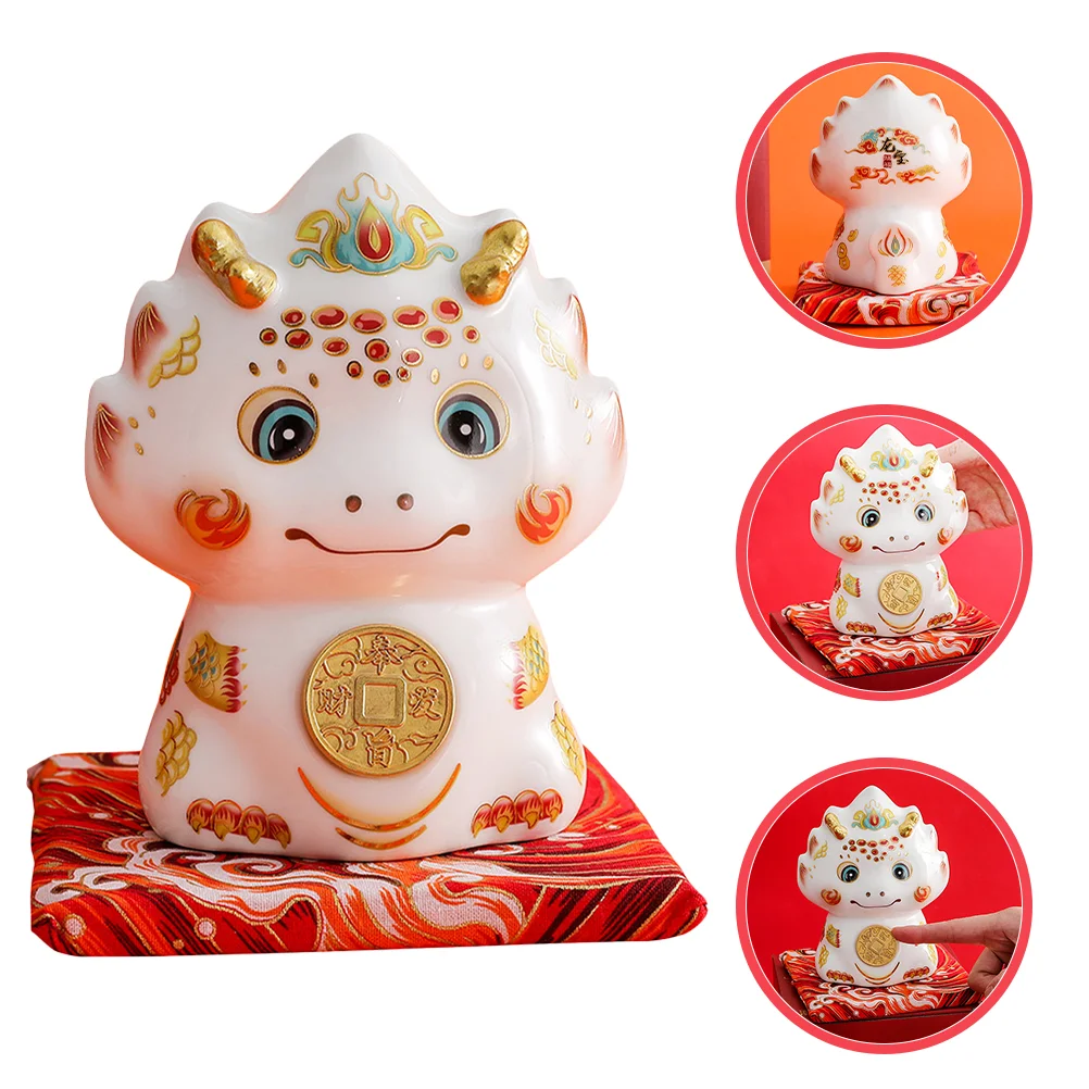 

Cartoon Dragon Piggy Bank Dragon Shape Piggy Bank Ceramic Dragon Statue Decor Home Decor