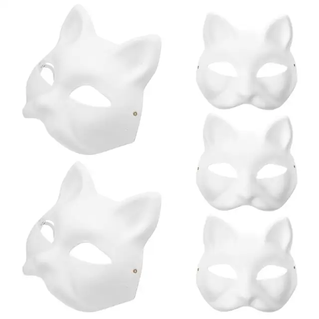 Ipetboom 10 Pcs Decoração De Simples Máscara De Cosplay De Gato