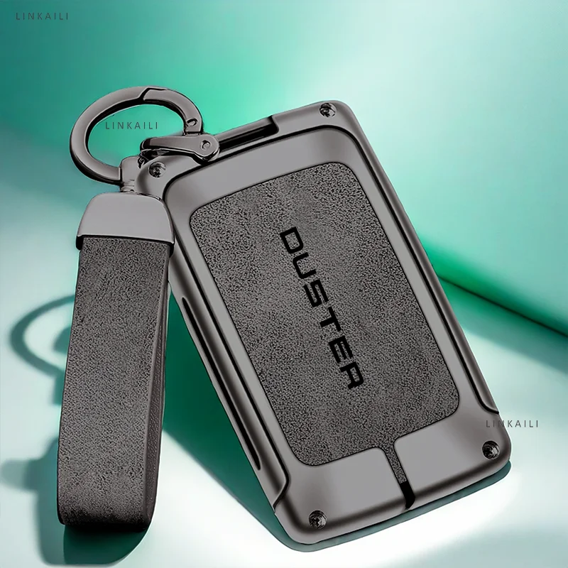 Key Case Auto TPU Zinc Alloy For Renault Duster Logo Car Key Chain Car Metal Shell Interior Decoration Accessories