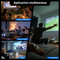 Mini Proyector iSinbox Android 12 — 720P Nativo, WiFi 6, BT 5.0, Silencioso, Portátil 6