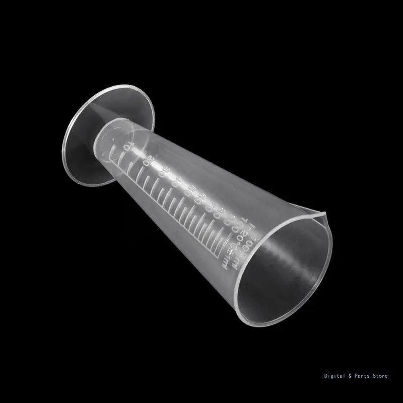 

M17F 100 мл прозрачный пустой инструмент для измерения емкости треугольника для измерения жидкости эпоксидной смолы, школьный