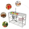 Restaurant Kitchen Sink Free Standing Commercial Kitchen Sink Set Stainless Steel Sink 4