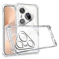 Clear Soft TPU Transparent Phone Case Cover for Huawei P60 Art