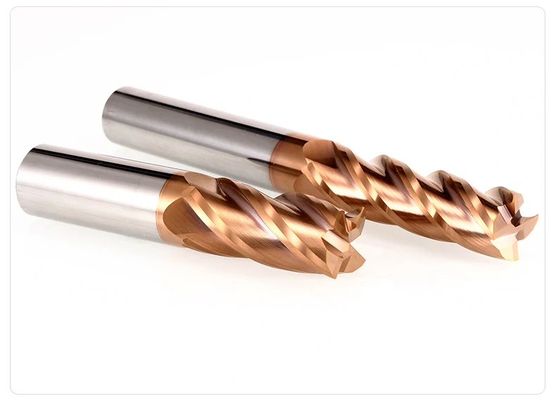 HRC70 Tungsten Steel CNC End Mill - 4-Flute