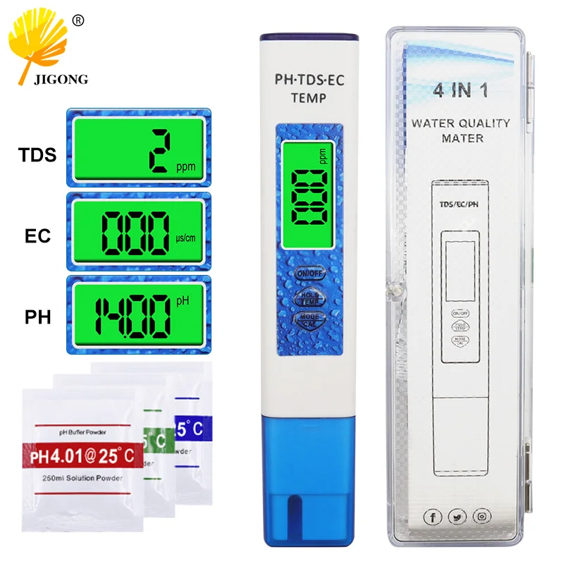 PH Test Pen Fourinone Highsensitivity Probe TDS/TEMP Pen Household
