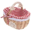 Wicker Storage Basket Premium Fruit Willow Weaving Blanket Simple Snacks Hand-woven Food Handheld 6