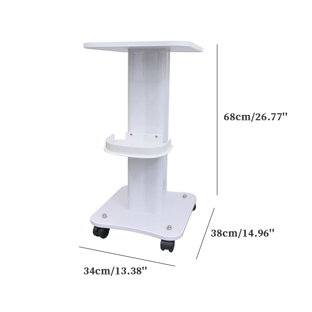 صالون متعدد الوظائف ABS ثلاثة طبقة سطح المكتب عربة المهنية جهاز الجمال عجلة تخزين عربة العناية الشخصية للسبا