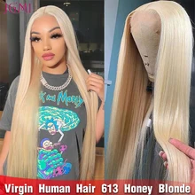 

613 Blonde Lace Front Wigs Human Hair 13x4 PrePlucked HD Lace Frontal Wig with Baby Hair 10A Brazilian Straight Blonde Human wig