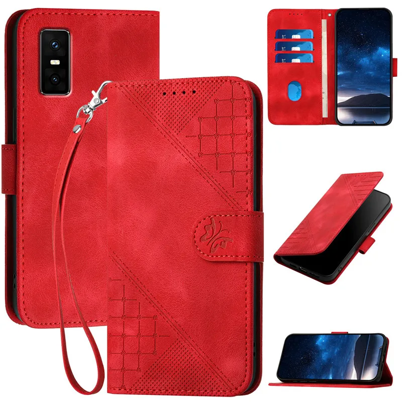 Luxury Pattern Flower Leather Phone Case - Flip Cover Wallet with Card Holder