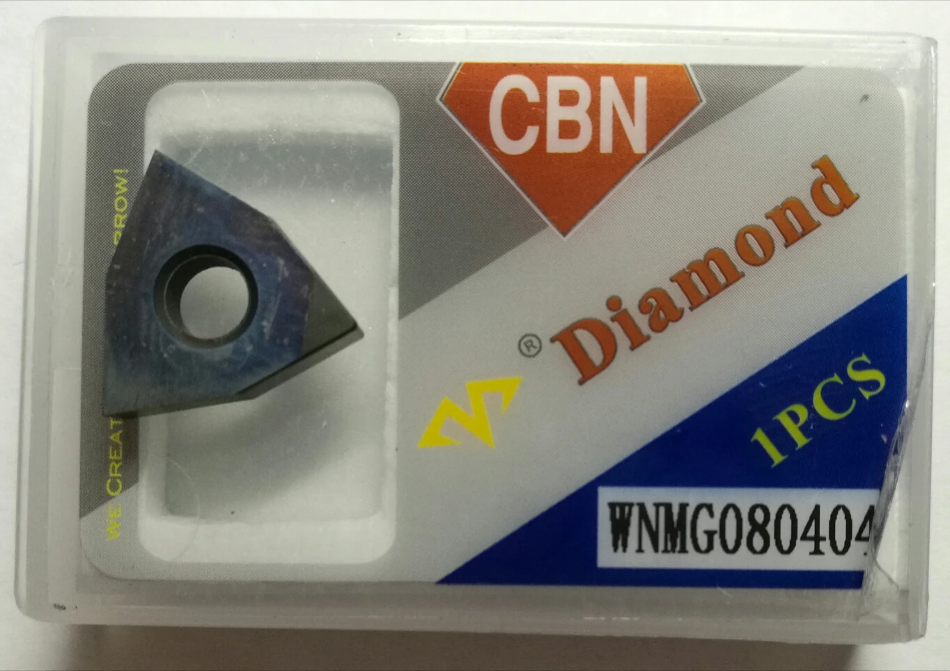 

CNC Cubic Boron Nitride CBN Blade Hard Steel WNMG080404