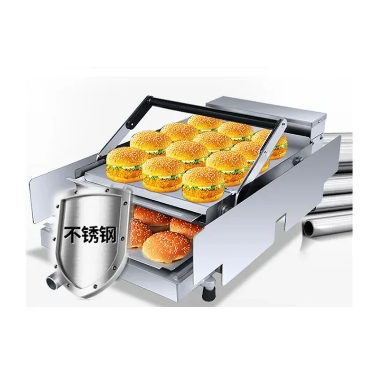 China Hamburger Press Burger Patty Maker Burger Bread Baking Machine