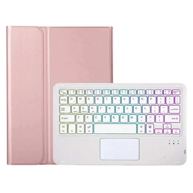 Rainbow Backlight Touchpad Keyboard Case with Mouse