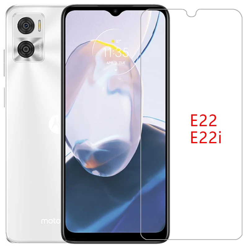 Custodia Per Motorola Moto E22 E22I Cover Proteggi Schermo In Vetro Temperato Su Motoe22 Motoe22I E 22 I 22I 22E Phone Coque Bag 360 6.5