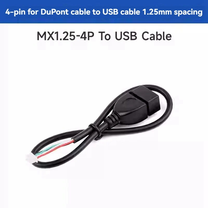MX1.25 4Pin To USB Cable Type-A Female Port Supports Luckfox Lyra Plus Motherboard Extension Cable Data Transfer Cable 3