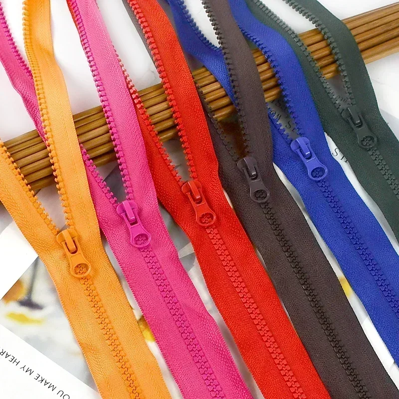 3피스 미터 40-120cm 5    재킷에 대 한 수 지 지퍼 오픈 엔드 자동 잠금 우편 DIY 의류 바느질 지퍼 가방 코트 지퍼 액세서리
