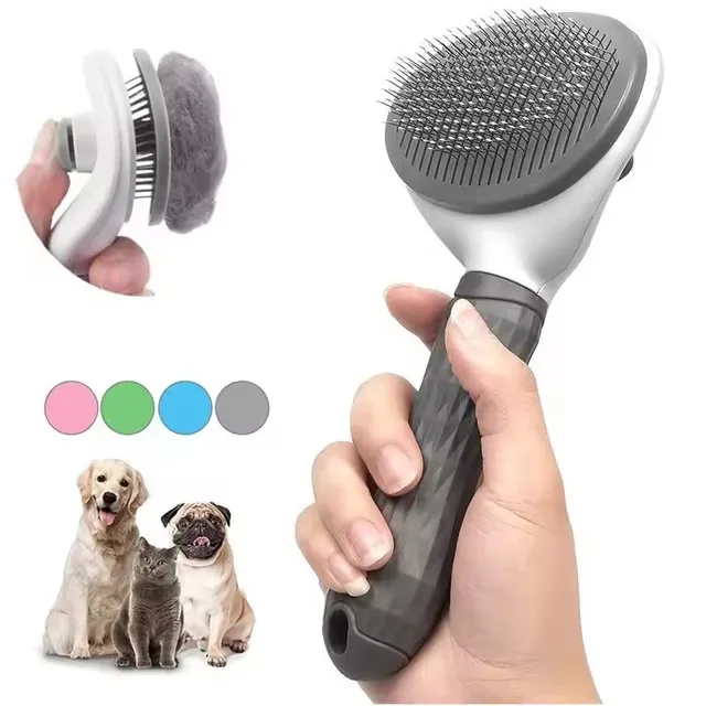 Dog Hair Remover Brush Cat Dog Hair Grooming And Care Comb For Long Hair Dog Pet Removes Hairs Cleaning Bath Brush Dog Supplies 2